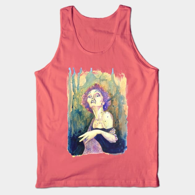 Sunset Boulevard Tank Top by sourpussillustration